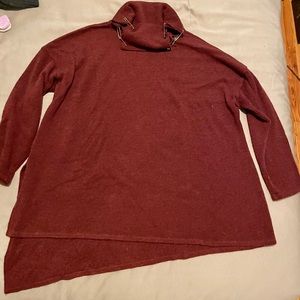 RACHEL ROY Loose dark red sweater 2X
